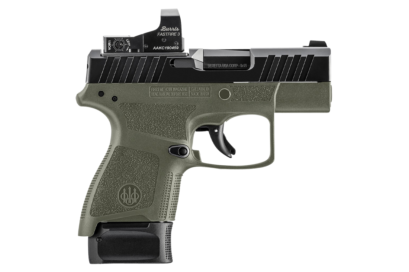 No. 2 Best Selling: BERETTA APX A1 CARRY 9MM 3 IN BBL ODG 8 RD MAG W/RED DOT
