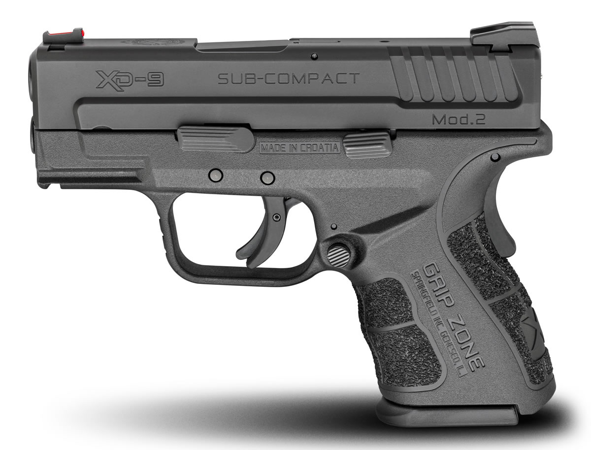 Springfield Xd Mod2 9mm Sub Compact Black Essentials With Gripzone