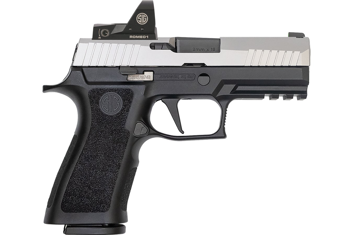 Sig Sauer P X Carry Mm Round Pistol Two Tone With Romeo Red Dot