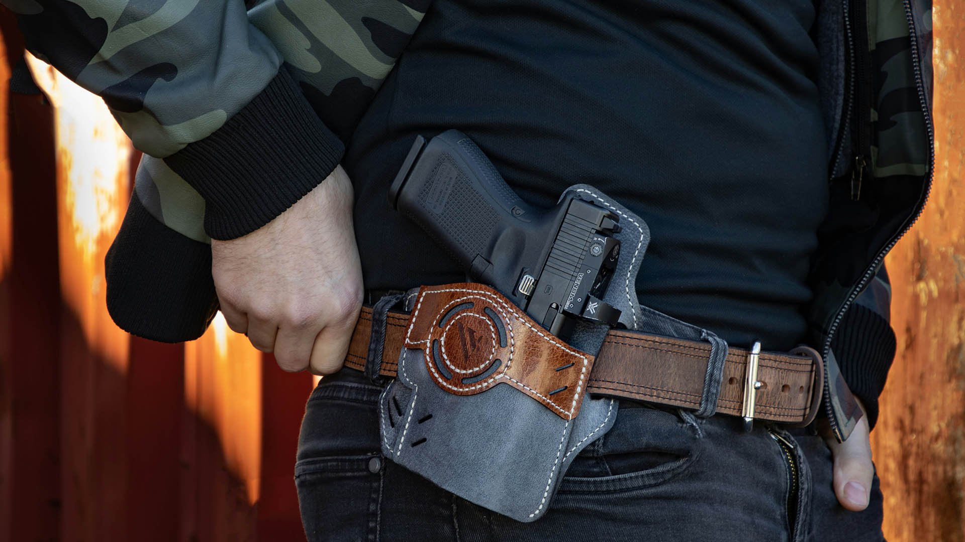 Glock belt holster