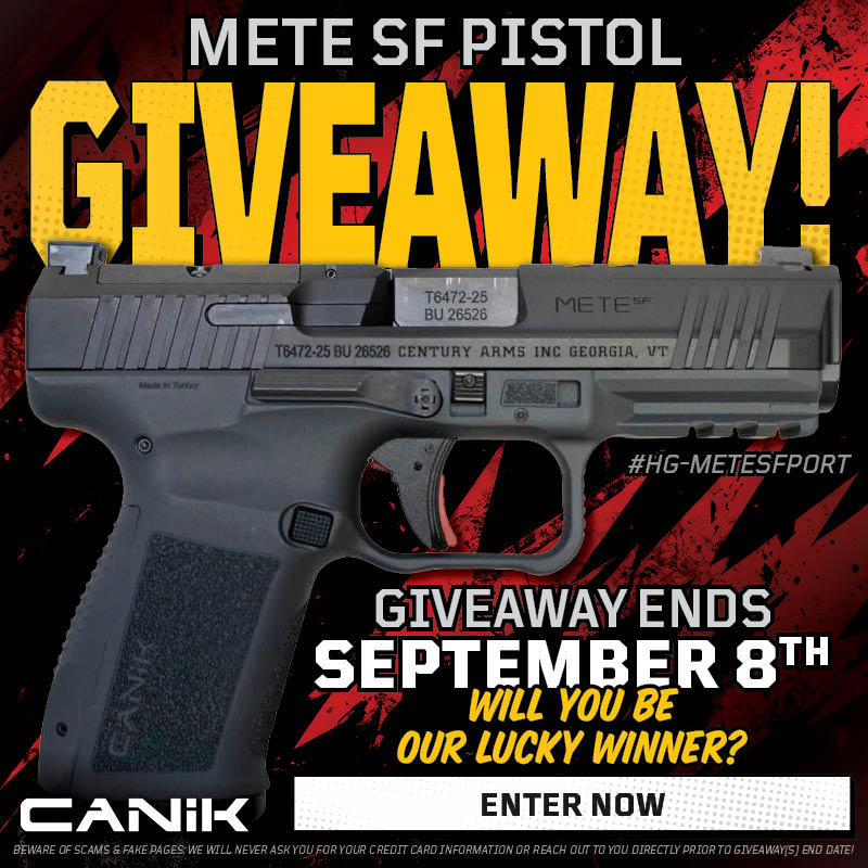 Canik METE SF Optic Ready Ported Pistol Giveaway