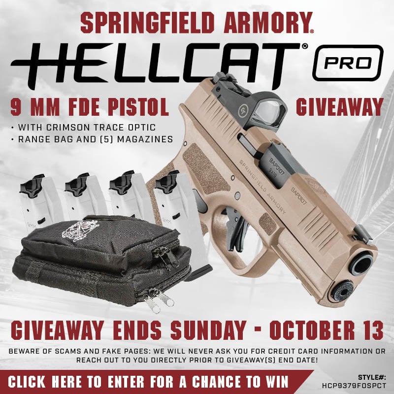 Enter to win a Springfield Hellcat Pro