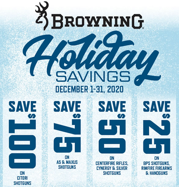 Browning Holiday Savings Rebate
