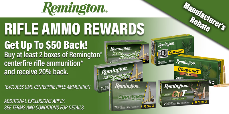 Centerfire Rifle Ammo Rebate