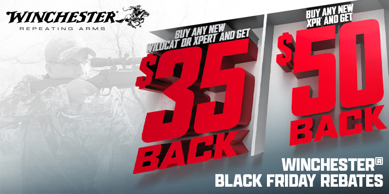 $50 rebate on Winchester Firearms