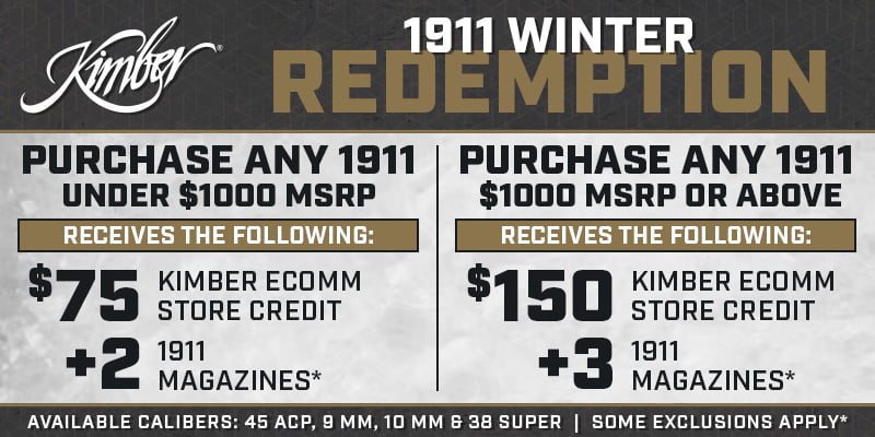 Rebate: 1911 Winter Redemption