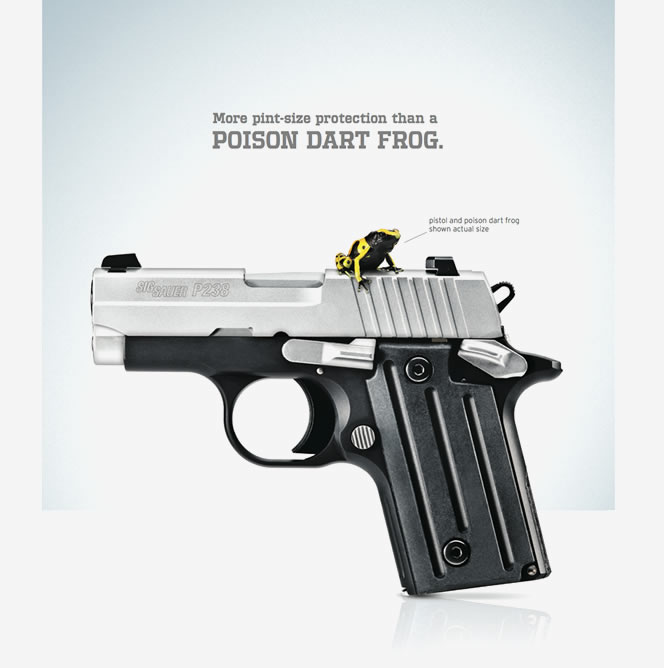 The Sig Sauer P238 has more pint-size protection than a poison dart frog