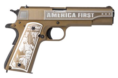 1911A1 45 ACP FULL-SIZE PISTOL WITH CUSTOM AMERICA FIRST ENGRAVING