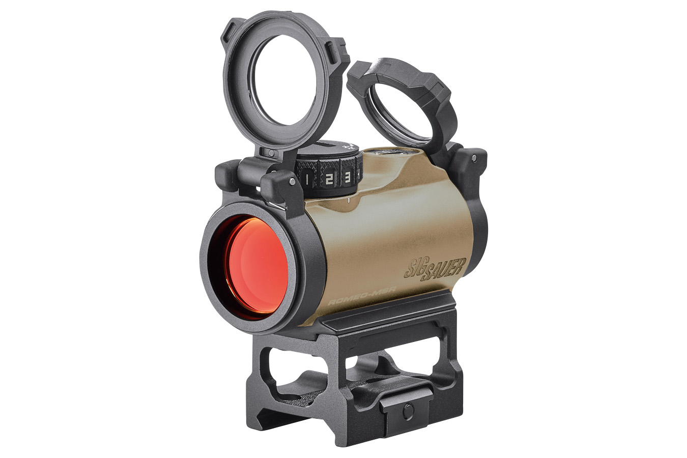 Sig Sauer Romeo MSR Compact FDE 2 MOA Red Dot Sight