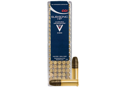 22 LR 40 GR LEAD HOLLOW POINT SUBSONIC