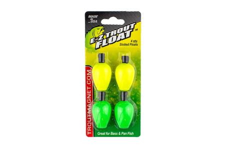 4 SLOTTED FLOATS GREEN/YELLOW