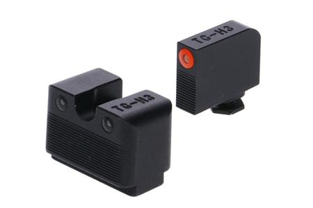 TRUGLO TRITIUM PRO NIGHT SIGHT SET FOR GLOCK LOW M.O.S MODELS (ORANGE FRONT)