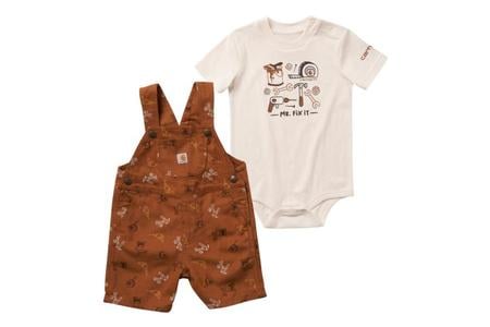 INFANT BOYS MR FIX IT SHORTALL SET