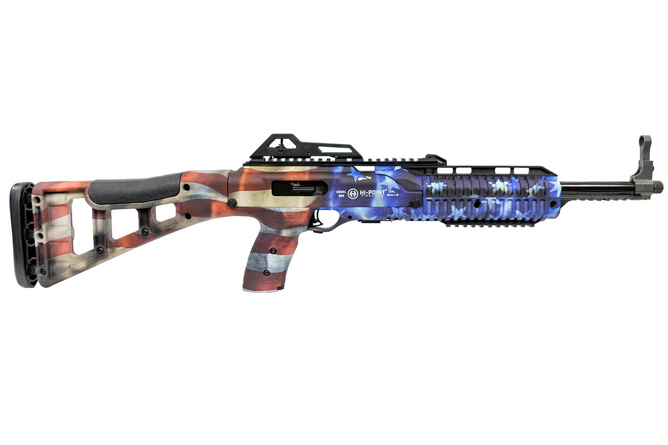 No. 20 Best Selling: HI POINT 995TS 9MM TACTICAL CARBINE WITH HYDRO DIPPED GRAND UNION FLAG STOCK