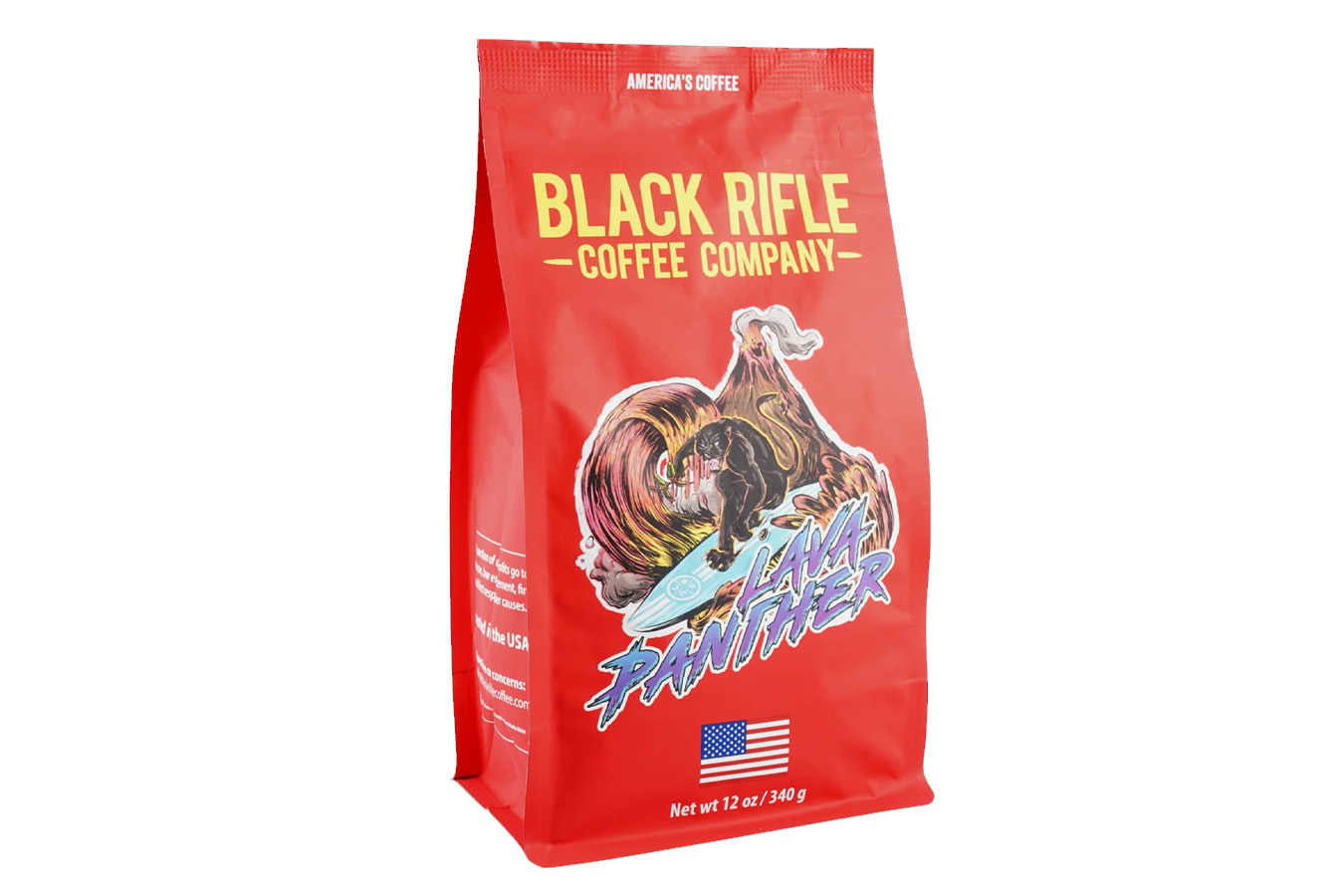 Shop Black Rifle Coffee Co Lava Panther Roast Coffe Ground 12oz Bag for