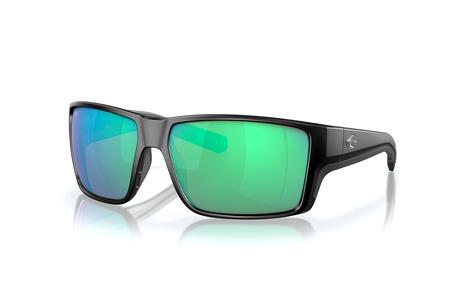 COSTA DEL MAR REEFTON PRO MATTE BLACK WITH GREEN MIRROR LENSES