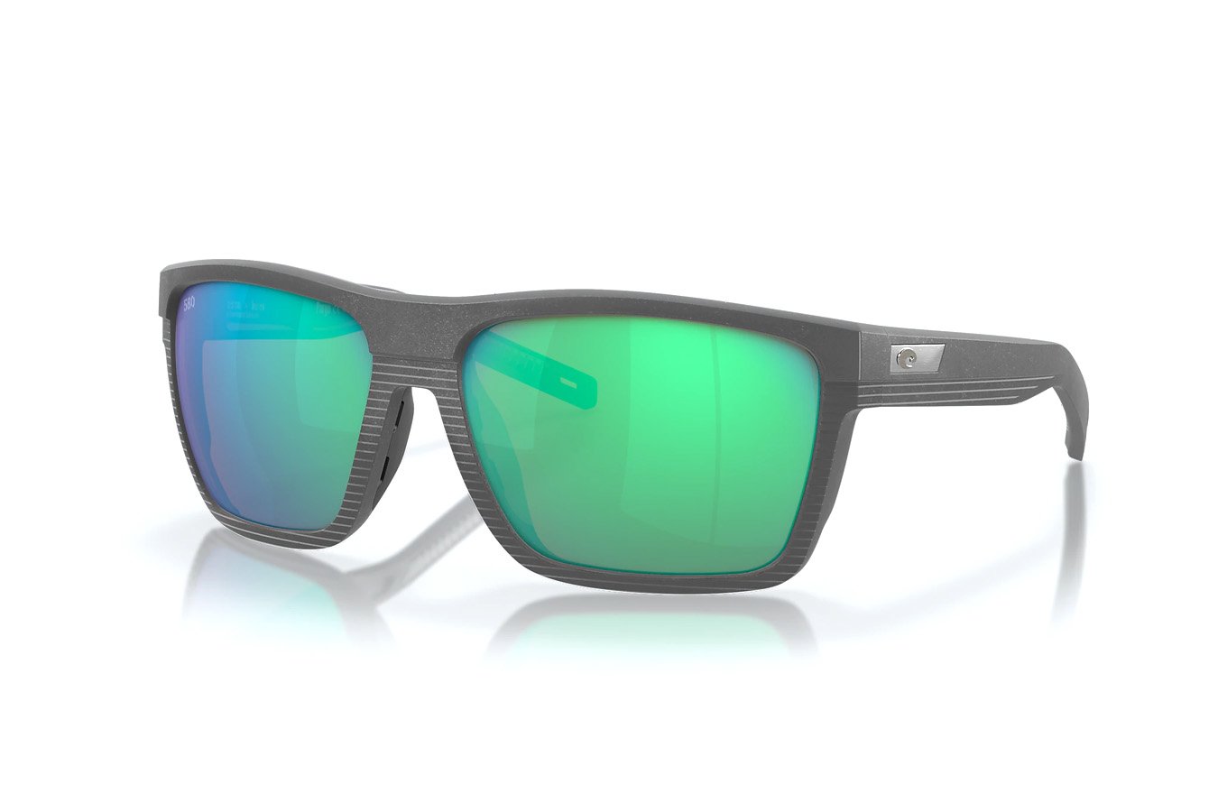 COSTA DEL MAR PARGO NET DARK GREY WITH GREEN MIRROR LENSES