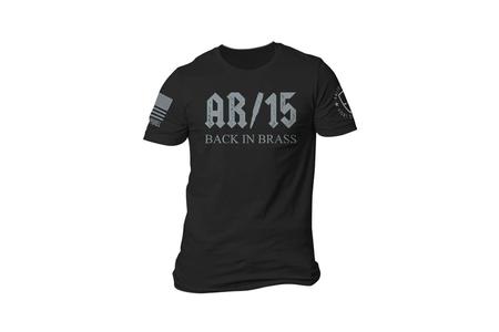 EP AR15 BACK IN BRASS SS TEE