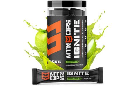 IGNITE TRAIL PACKS SUPERCHAGED ENERGY AND FOCUS (GREEN APPLE)