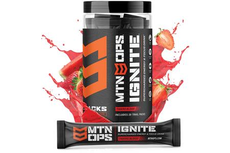 IGNITE TRAIL PACKS SUPERCHAGED ENERGY AND FOCUS (TIGERS BLOOD)