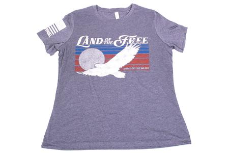 WOMENS LAND OF THE FREE SS TEE