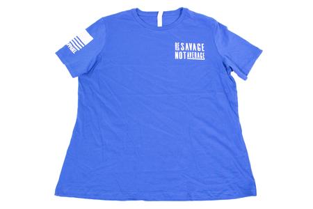 WOMENS BE SAVAGE NOT AVERAGE SS TEE