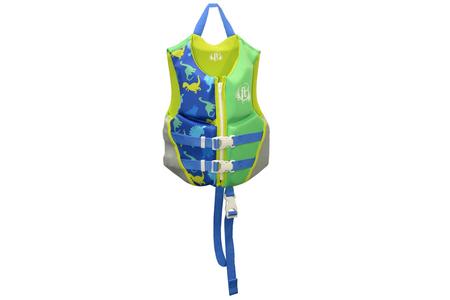 CHILD DELUXE NEOPRENE PFD GREEN