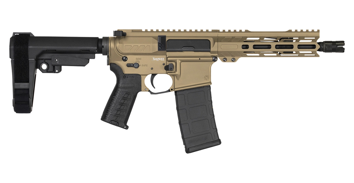 CMMG Banshee MK4 300 Blackout Pistol with Coyote Tan Cerakote Finish ...