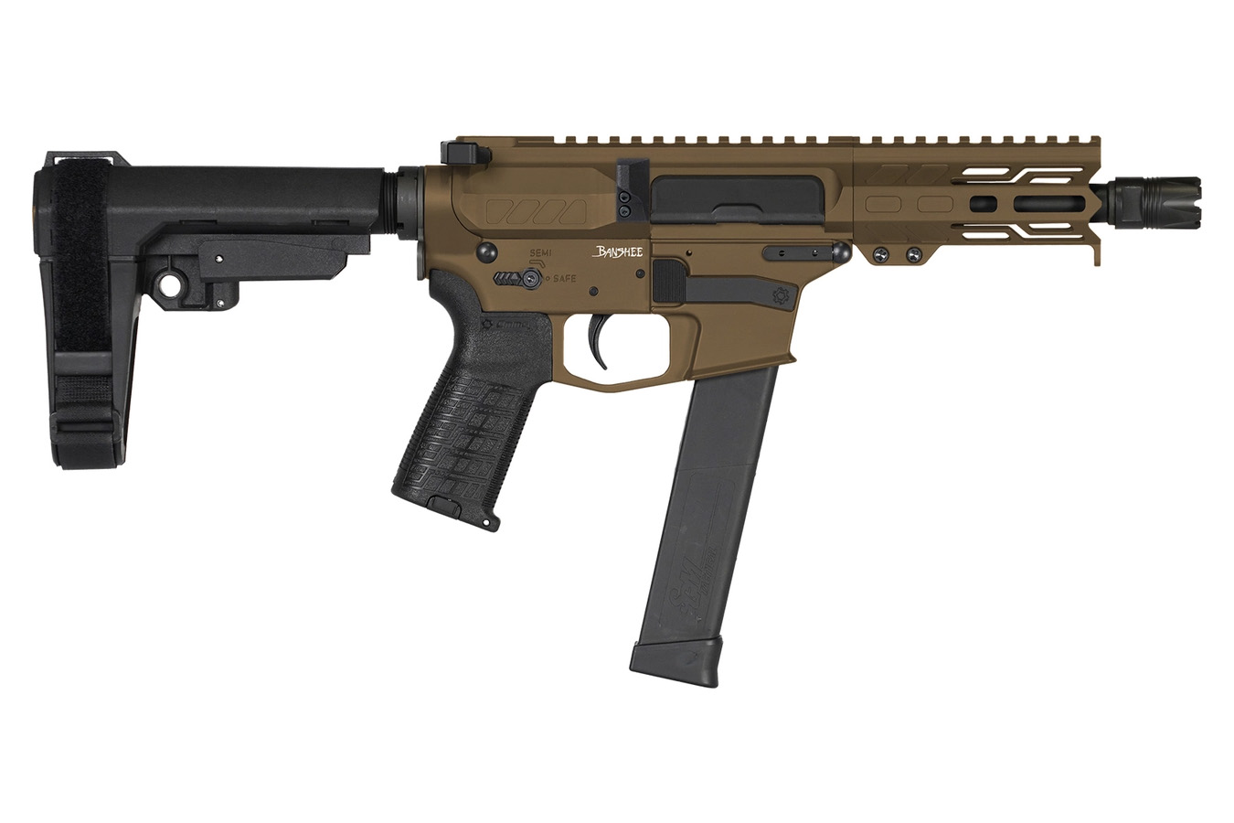 CMMG Banshee MKG 45ACP AR Pistol With 5 Inch Barrel And Midnight Bronze ...