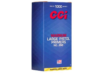 CCI AMMUNITION NO 350 MAGNUM LARGE PISTOL PRIMER 1000 COUNT