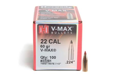 22 CAL .224 GR 60 GR V-MAX 100/BOX