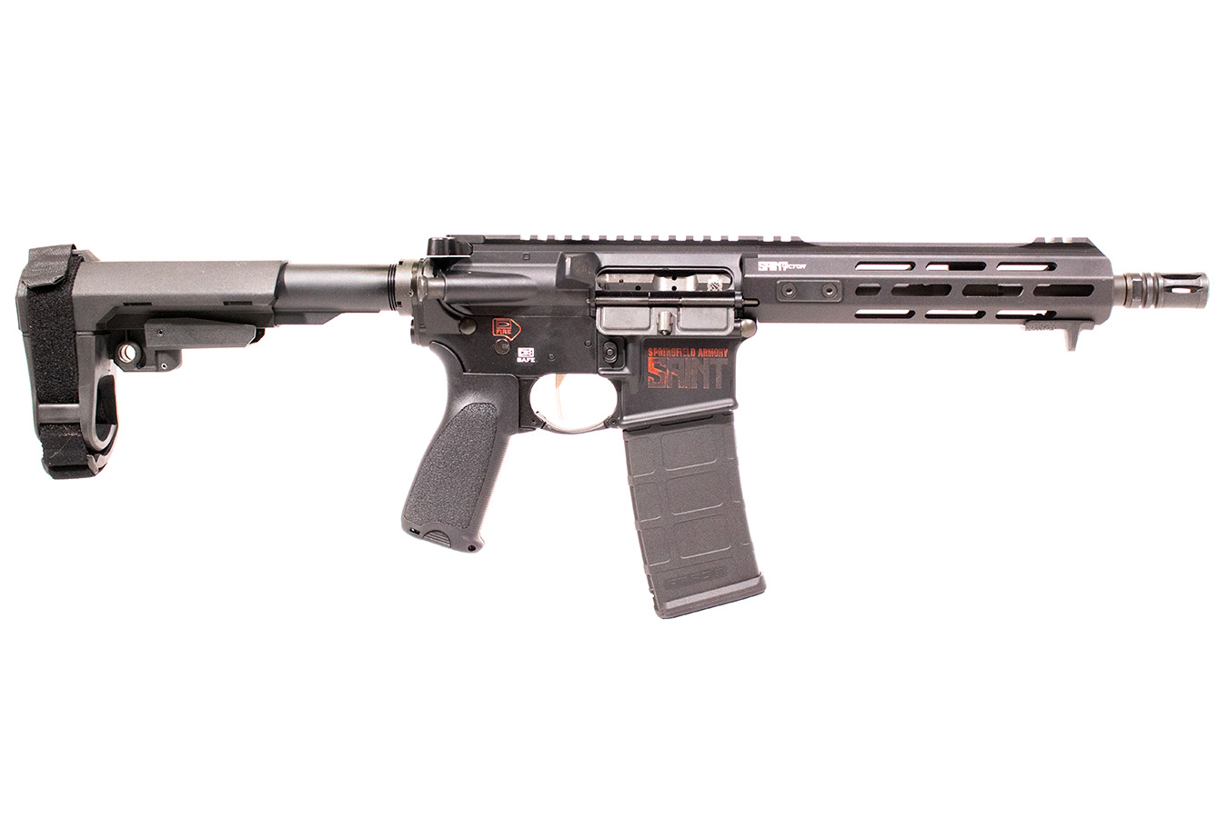 Springfield Saint Victor 300 Blackout AR-15 Pistol with SBA3 Pistol ...