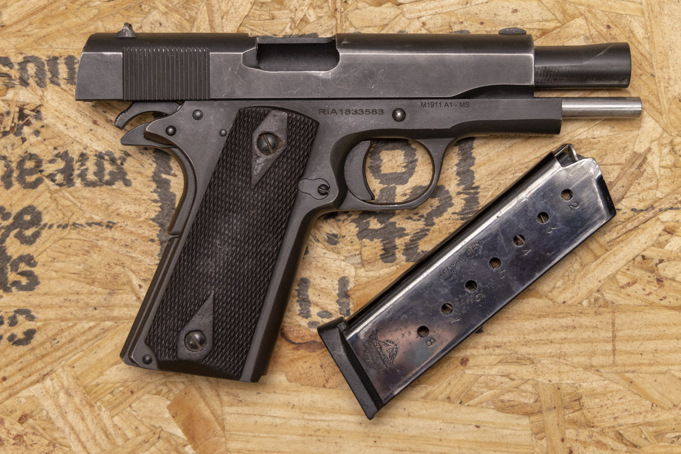 Rock Island Armory M1911 A1 Ms 45 Acp Police Trade In Pistol Sportsmans Outdoor Superstore 9568