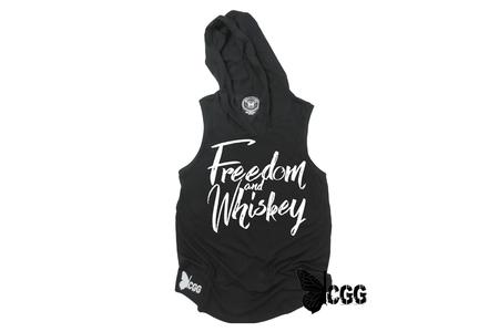FREEDOM AND WHISKEY HOODED TANK