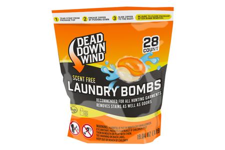 DEAD DOWN WIND LAUNDRY BOMBS - ZIP LOCK - CHILD SAFE BAG 28 CT  