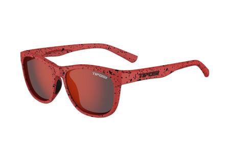 SWANK XL SUNGLASSES WITH RAVE RED FRAMES AND SMOKE RED LENSES