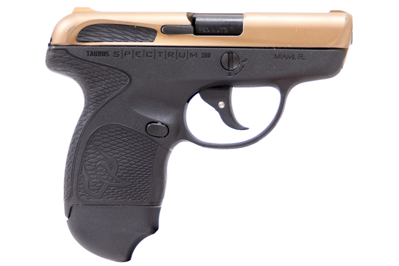 Taurus Spectrum 380 ACP Subcompact Pistol with Black Frame and Matte Bronze Slide (Cosmetic Blemishes)