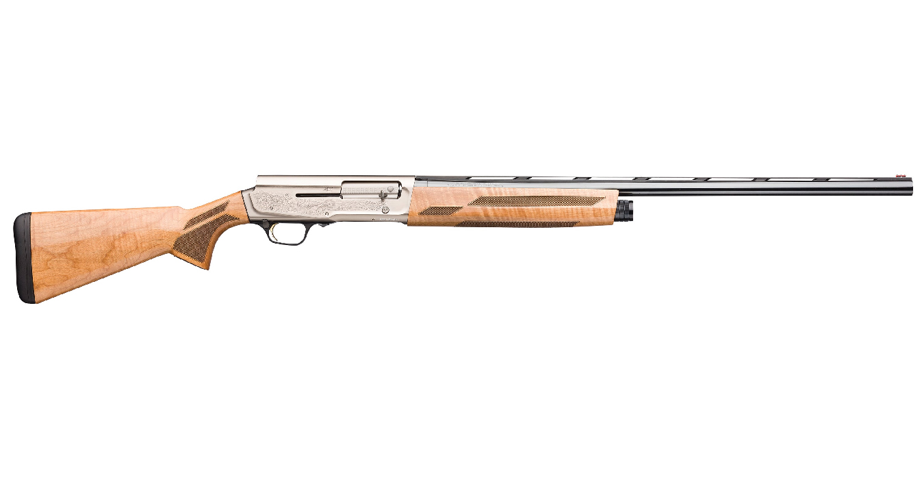 Browning A5 Ultimate Maple 12 Gauge Semi-Automatic Shotgun with 26 Inch Barrel and AAAA Grade Gloss Maple Stock