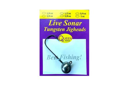 LIVE SONAR TUNGSTEN JIG HEAD 3/0 HOOK 