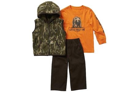 TODDLER WILD ONE LS SHIRT PANT VEST 3PC SET