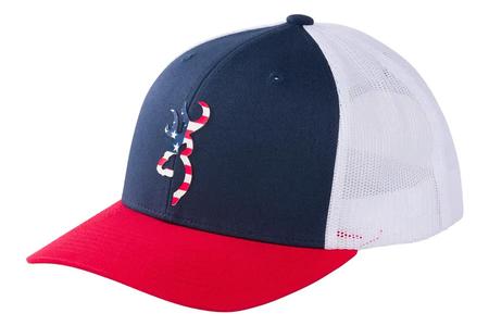 BROWNING ALLEGIANCE RED, WHITE AND BLUE CAP