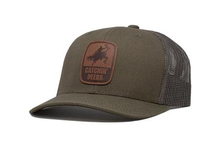 GIDDY-UP LEATHER PATCH MESH BACK HAT