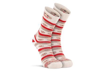 WOMENS RED HEEL MONKEY STRIPE SOCKS