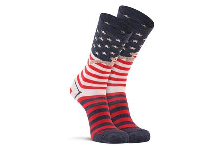 WOMENS RED HEEL MONKEY FLAG SOCKS