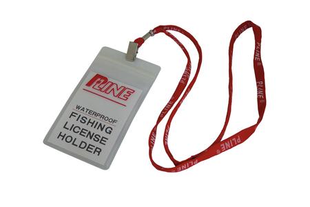 FISHING LICENSE HOLDER 3X5 W/LANYARD