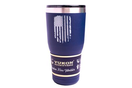 YUKON OUTFITTERS YUKON 30OZ TUMBLER VERTICAL US FLAG