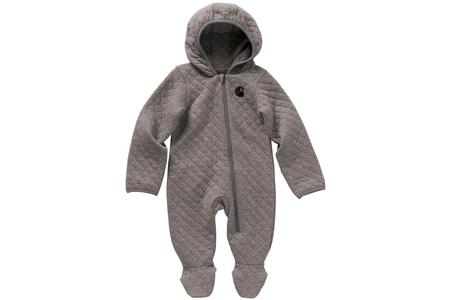 LONG-SLEEVE QUILTED FOOTED COVERALL