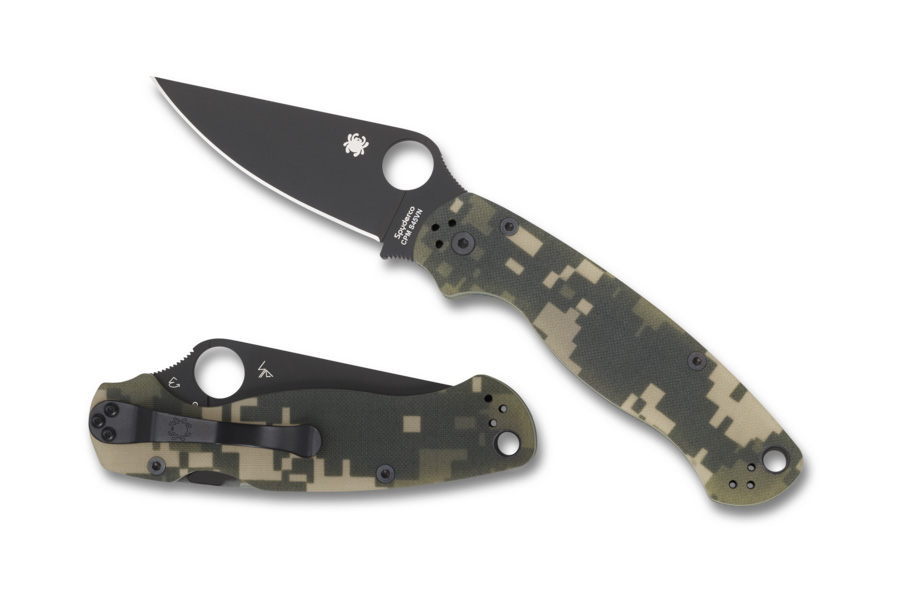 Spyderco Para Military™ 2 G-10 Digital Camo/Black Blade