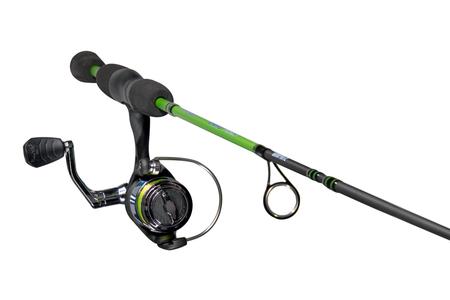 CRAPPIE THUNDER 5`6` 2PC ROD 75 SIZE SPINNING REEL		 