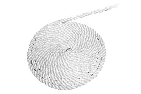 PREMIUM 3-STRAND TWISTED NYLON DOCK LINE, 1/2 INCH X 15 FOOT, WHITE